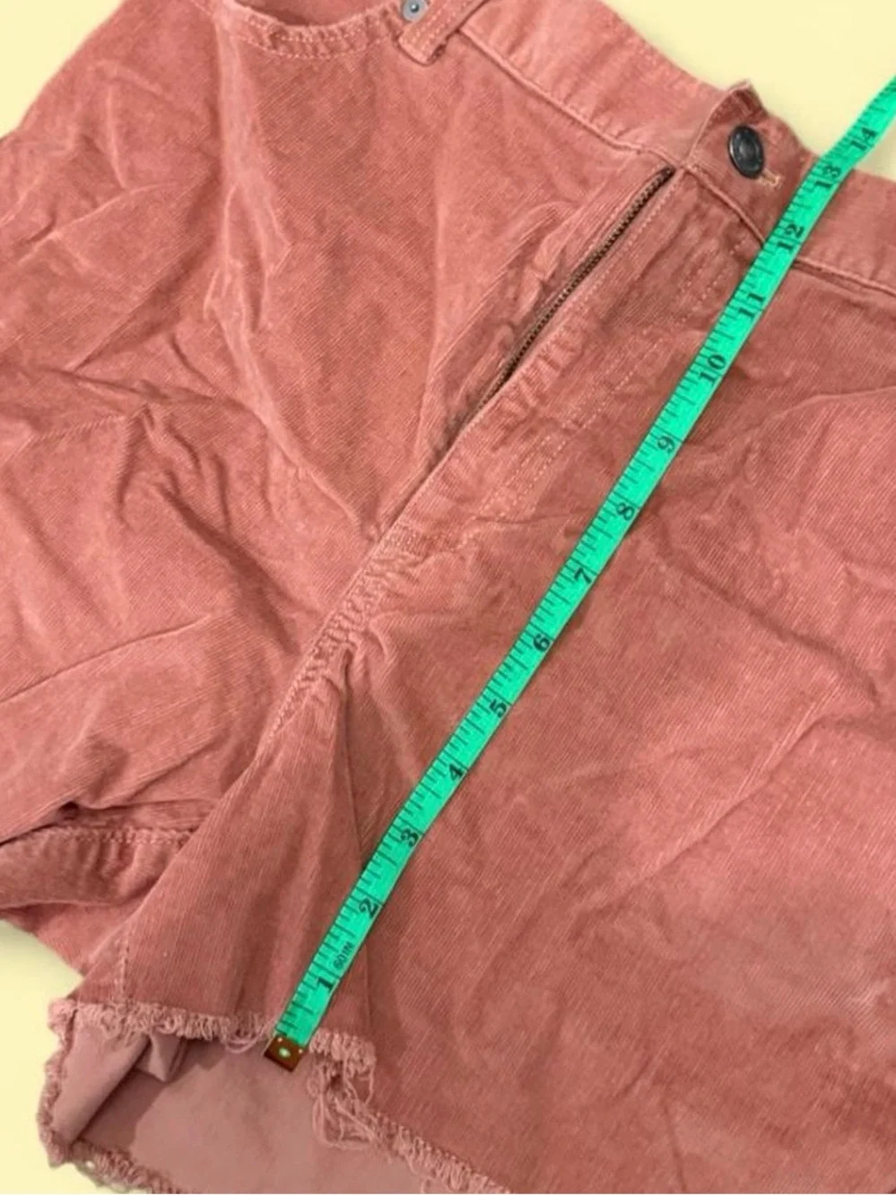 Free People Pink Corduroy High-Rise Shorts